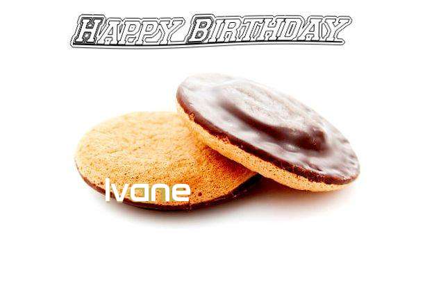 Happy Birthday Ivane Cake Image