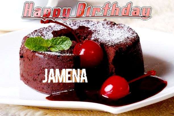 Happy Birthday Jamena Cake Image