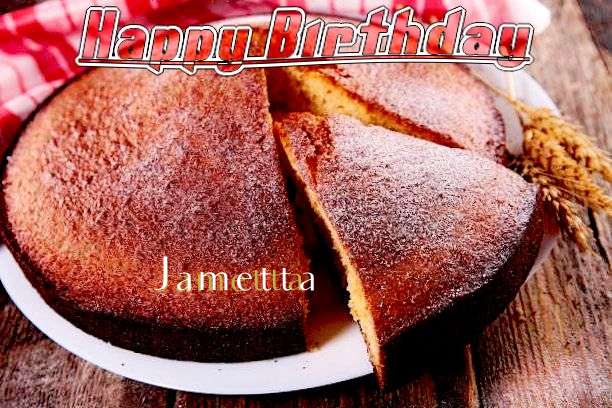 Happy Birthday Jametta Cake Image
