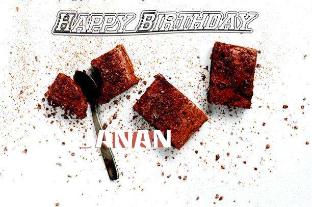 Happy Birthday Janan Cake Image
