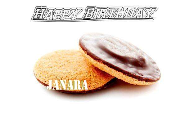 Happy Birthday Janara Cake Image