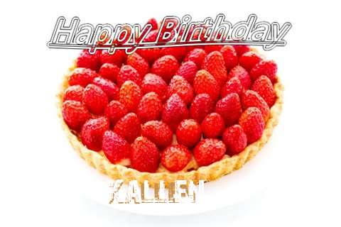Happy Birthday Kallen Cake Image