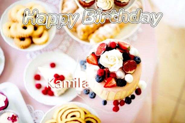Happy Birthday Kamila Cake Image