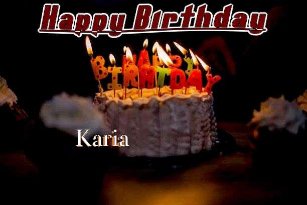 Happy Birthday Wishes for Karia