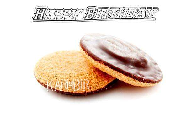 Happy Birthday Karmbir Cake Image