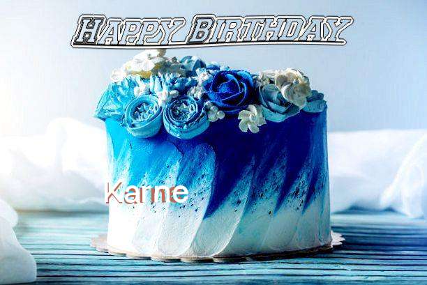 Happy Birthday Karne Cake Image