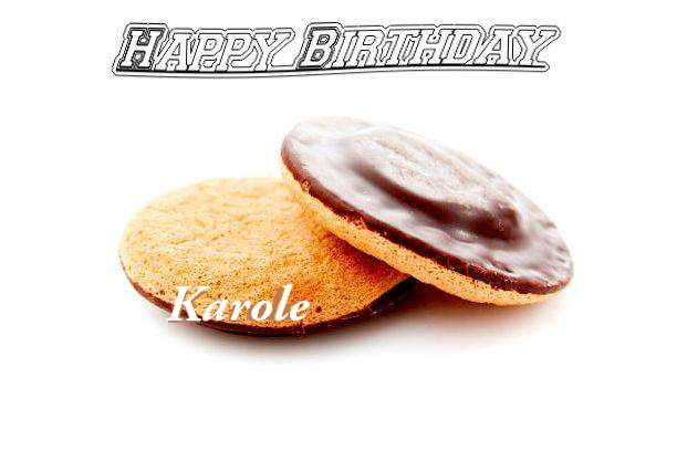 Happy Birthday Karole Cake Image