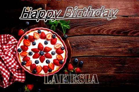 Happy Birthday Lakesia Cake Image