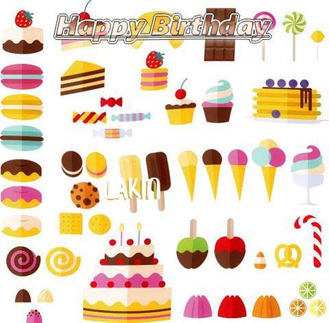 Happy Birthday Lakin Cake Image