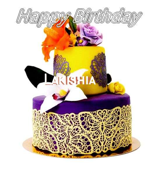 Happy Birthday Cake for Lakishia