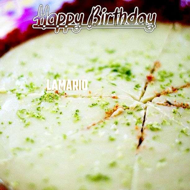 Happy Birthday Lamario Cake Image