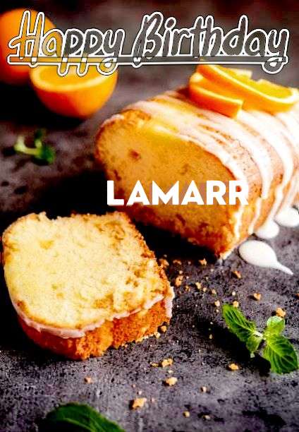 Happy Birthday Lamarr Cake Image