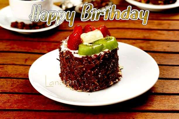 Happy Birthday Landan Cake Image
