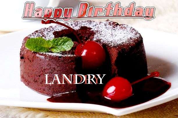 Happy Birthday Landry Cake Image