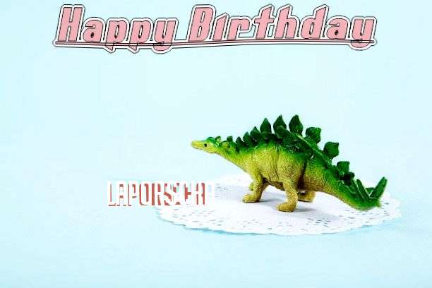 Happy Birthday Laporscha Cake Image