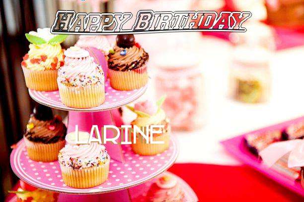 Happy Birthday Cake for Larine