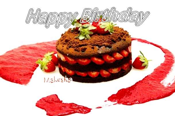 Happy Birthday Makesha Cake Image