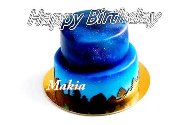 Happy Birthday Cake for Makia