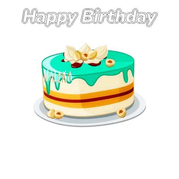 Happy Birthday Cake for Maleka