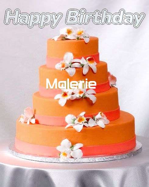 Happy Birthday Malerie Cake Image