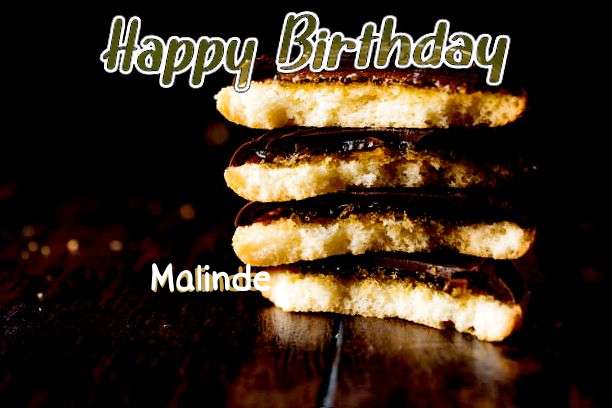 Happy Birthday Malinde Cake Image
