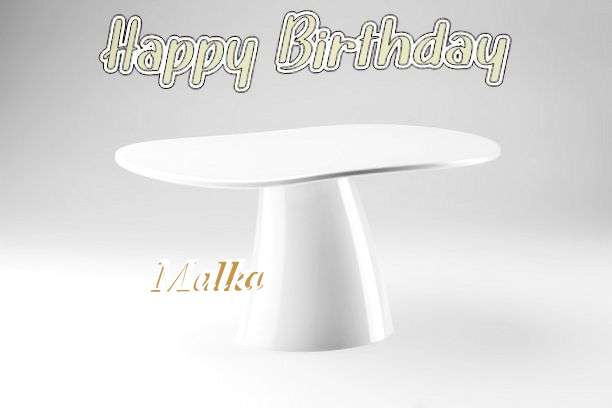 Happy Birthday Cake for Malka