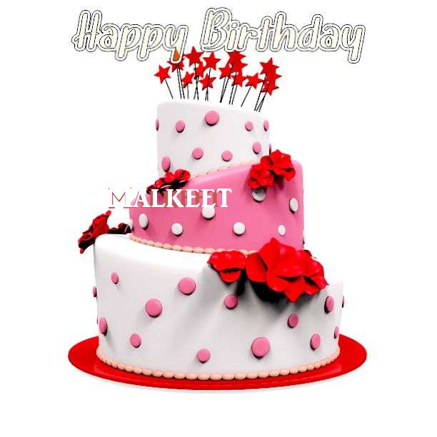 Happy Birthday Cake for Malkeet