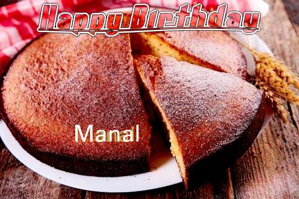 Happy Birthday Manal Cake Image