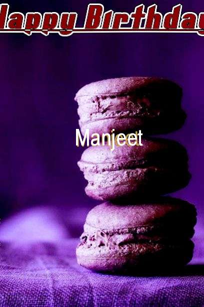 Happy Birthday Cake for Manjeet
