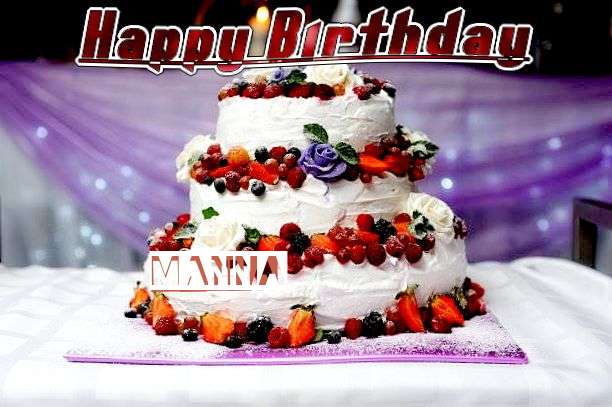 Happy Birthday Manna Cake Image