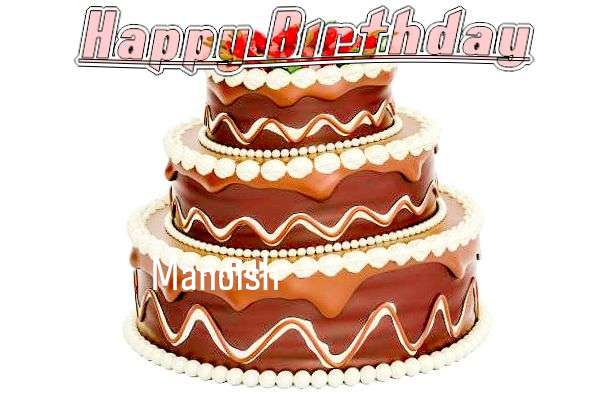 Happy Birthday Cake for Manoish