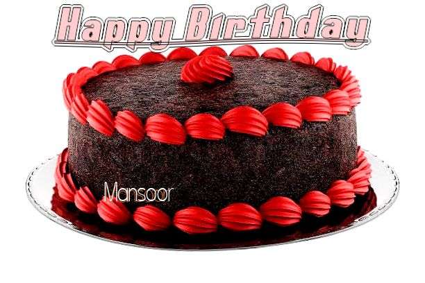 Happy Birthday Cake for Mansoor