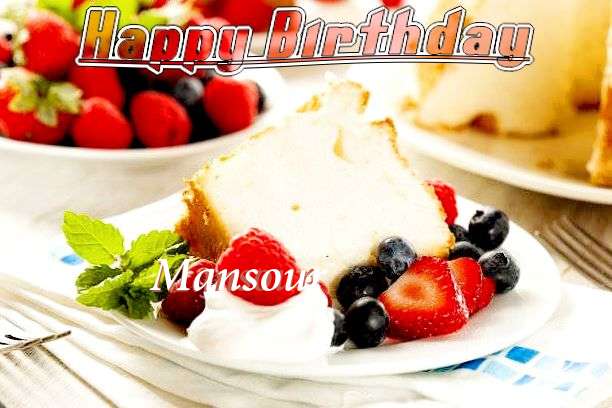Birthday Wishes with Images of Mansour