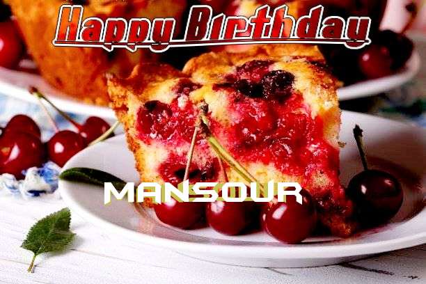 Happy Birthday Mansour Cake Image