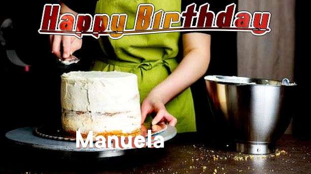 Happy Birthday Manuela Cake Image