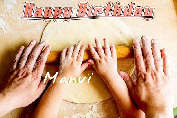 Happy Birthday Cake for Manvi