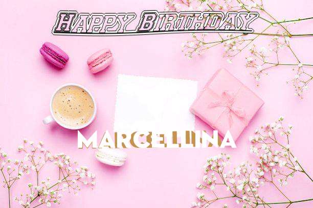 Happy Birthday Marcellina Cake Image