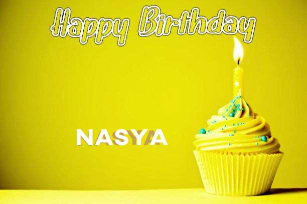 Happy Birthday Nasya Cake Image