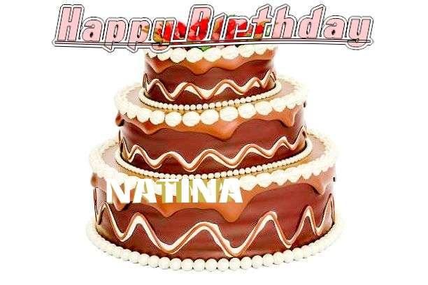 Happy Birthday Cake for Natina