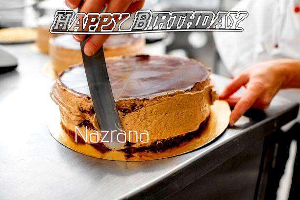 Happy Birthday Nazrana Cake Image