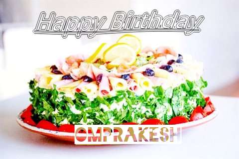 Happy Birthday Cake for Omprakesh