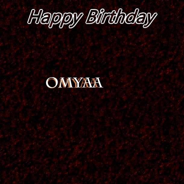 Happy Birthday Omyaa Cake Image