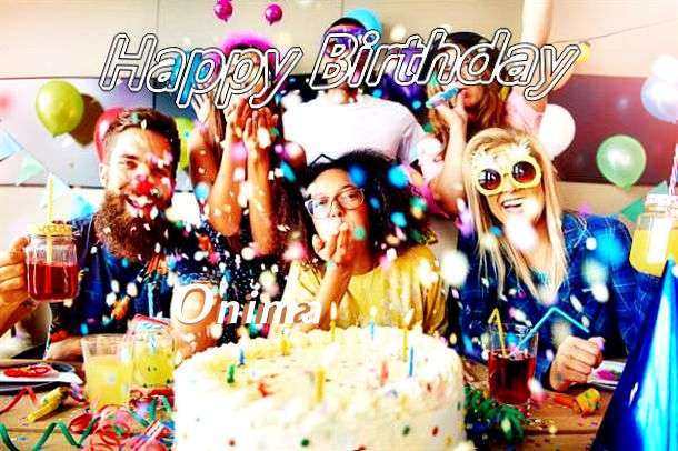 Happy Birthday Onima Cake Image