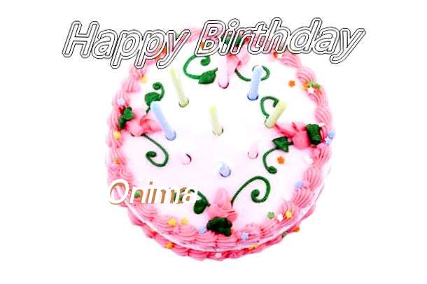Happy Birthday Cake for Onima