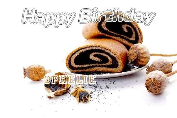 Happy Birthday Ophelie Cake Image