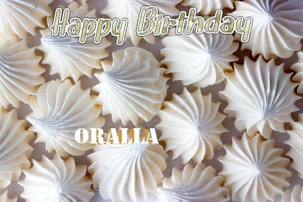 Happy Birthday Oralla Cake Image