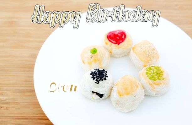 Happy Birthday Wishes for Oren