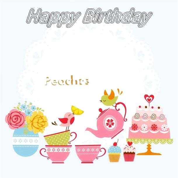 Happy Birthday Wishes for Peaches