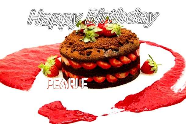 Happy Birthday Pearle Cake Image