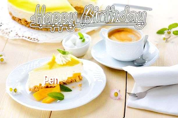 Happy Birthday Pen Cake Image